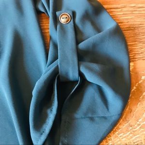Lush Tops - Lush like-new flowy high low blouse in teal Lush Tops - Lush like-new flowy high low blouse in teal